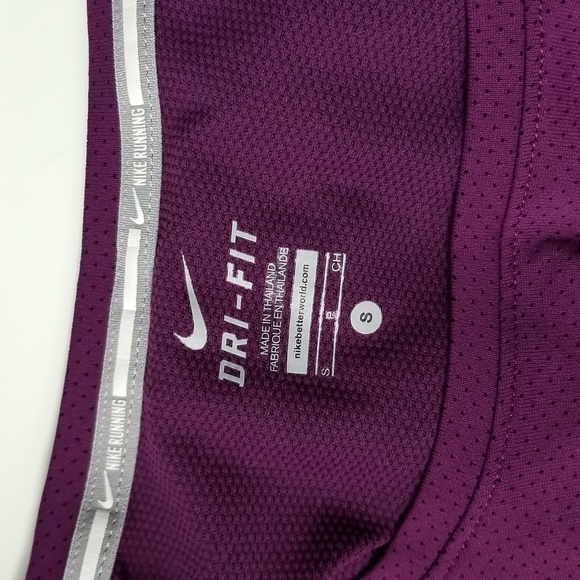 NIke Running DRI FIT Long Sleeve Purple Size Small - Picture 7 of 13